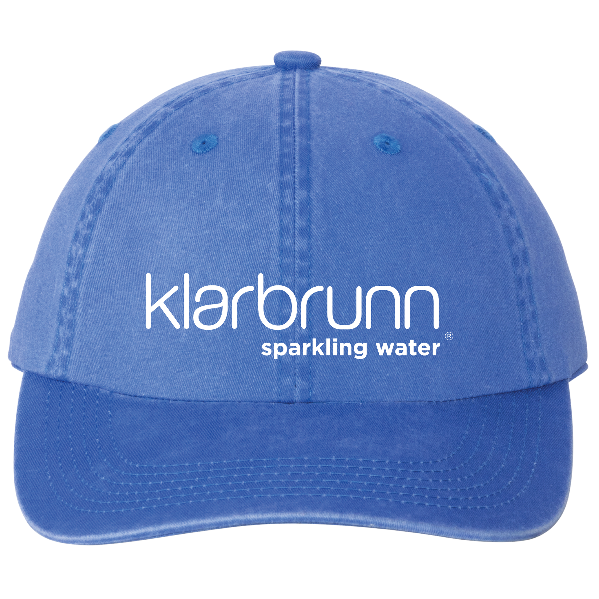 blue dad cap white klarbrunn logo